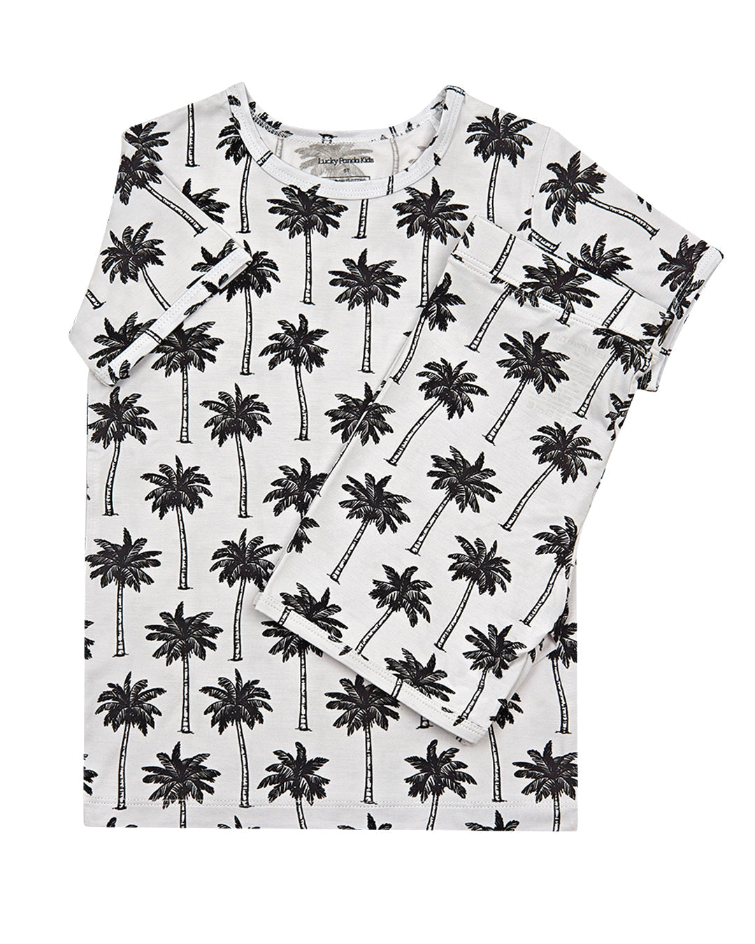 Bamboo Shorts Set | Palm Style White