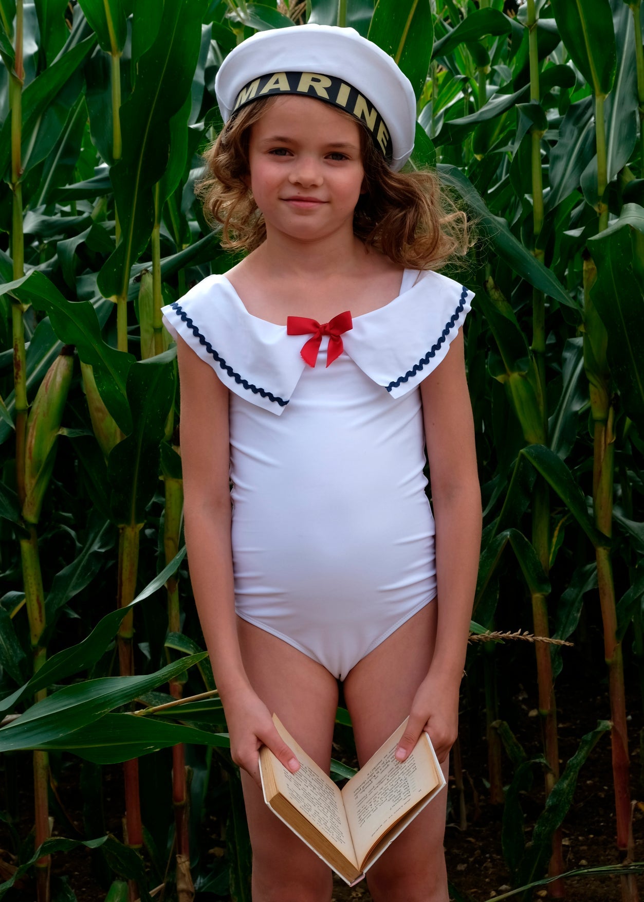 Sailor Inspired Swimsuit