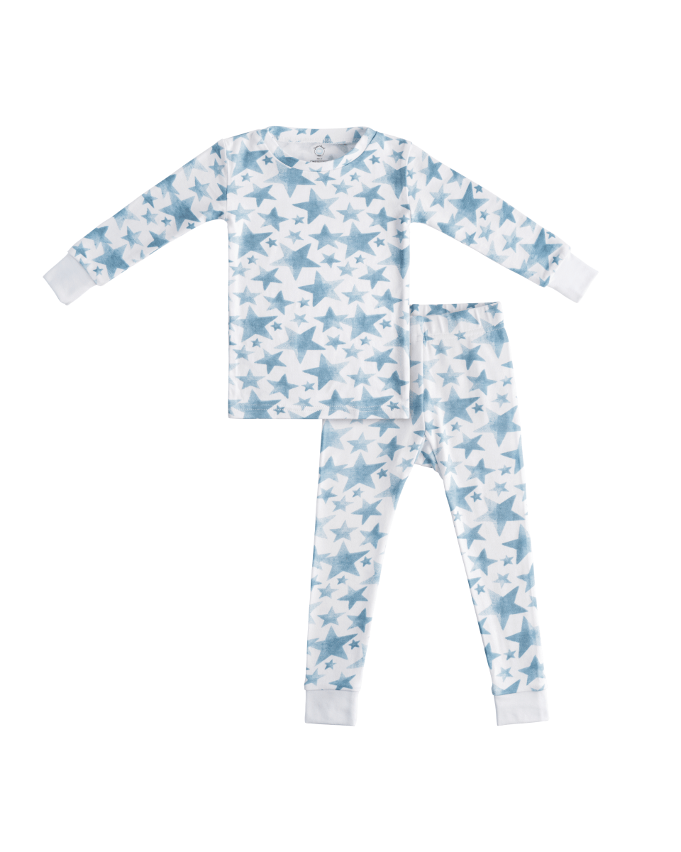 Toddler/Kids Bamboo Pajamas - Blue Star