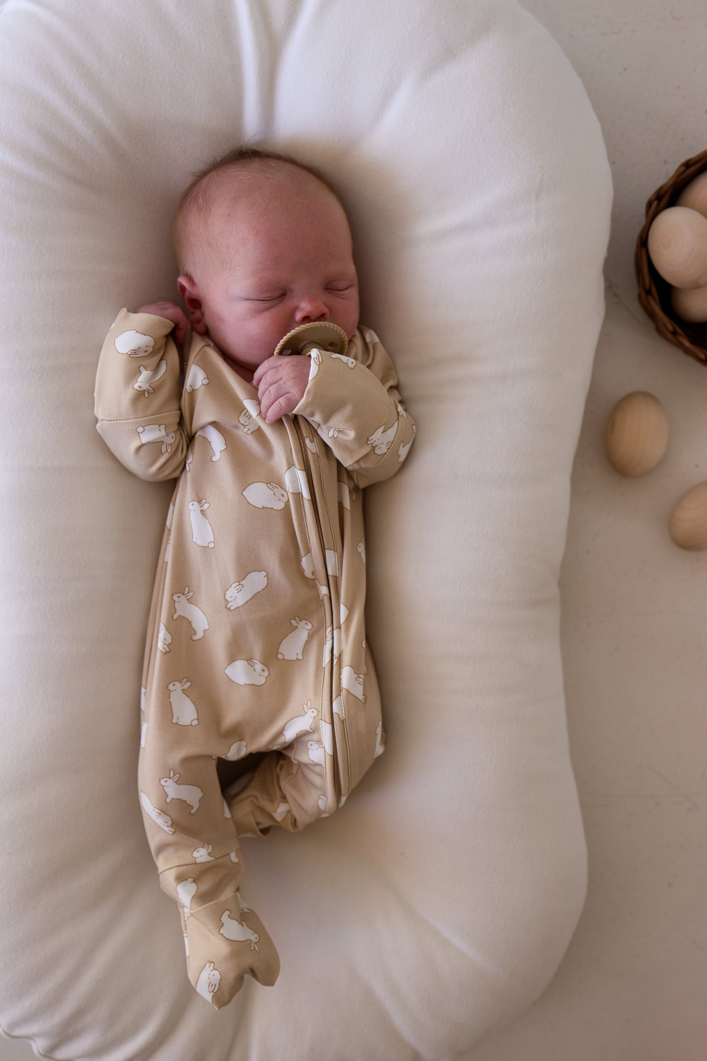 Bamboo Zip Pajamas | Bunnies