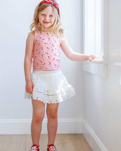 Simply Sweet Skort ~ White