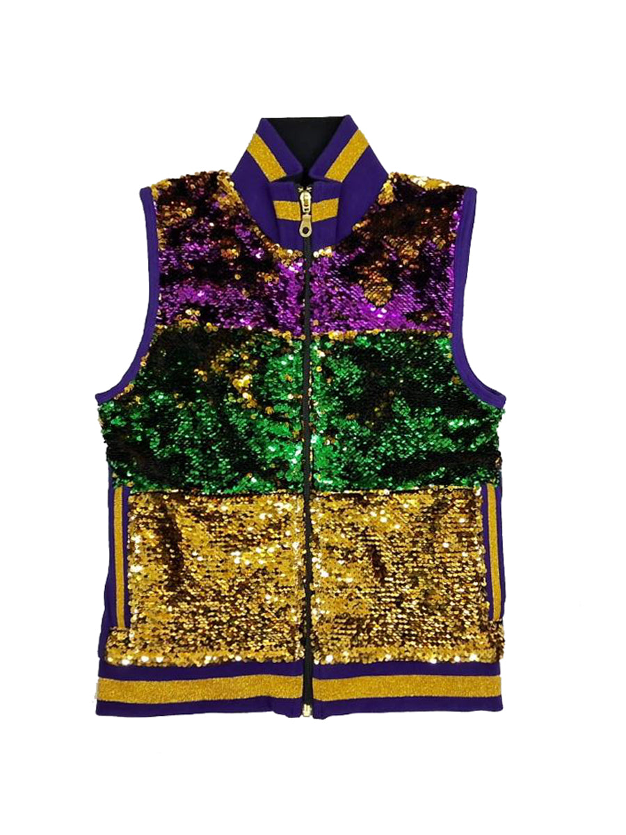 Sequin Vest PGG Stripe Youth
