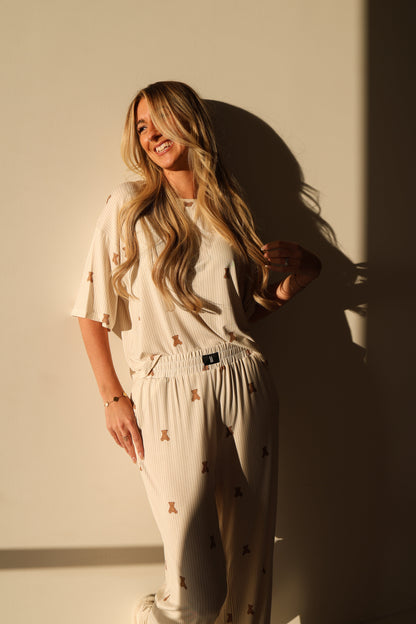 Women's Boxy Tee Lounge Set | Teddy