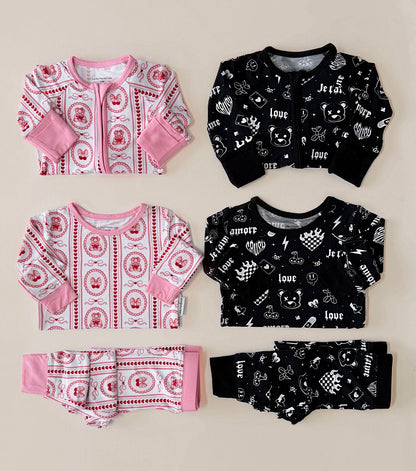 Bamboo Zip Romper | Cherry Bear