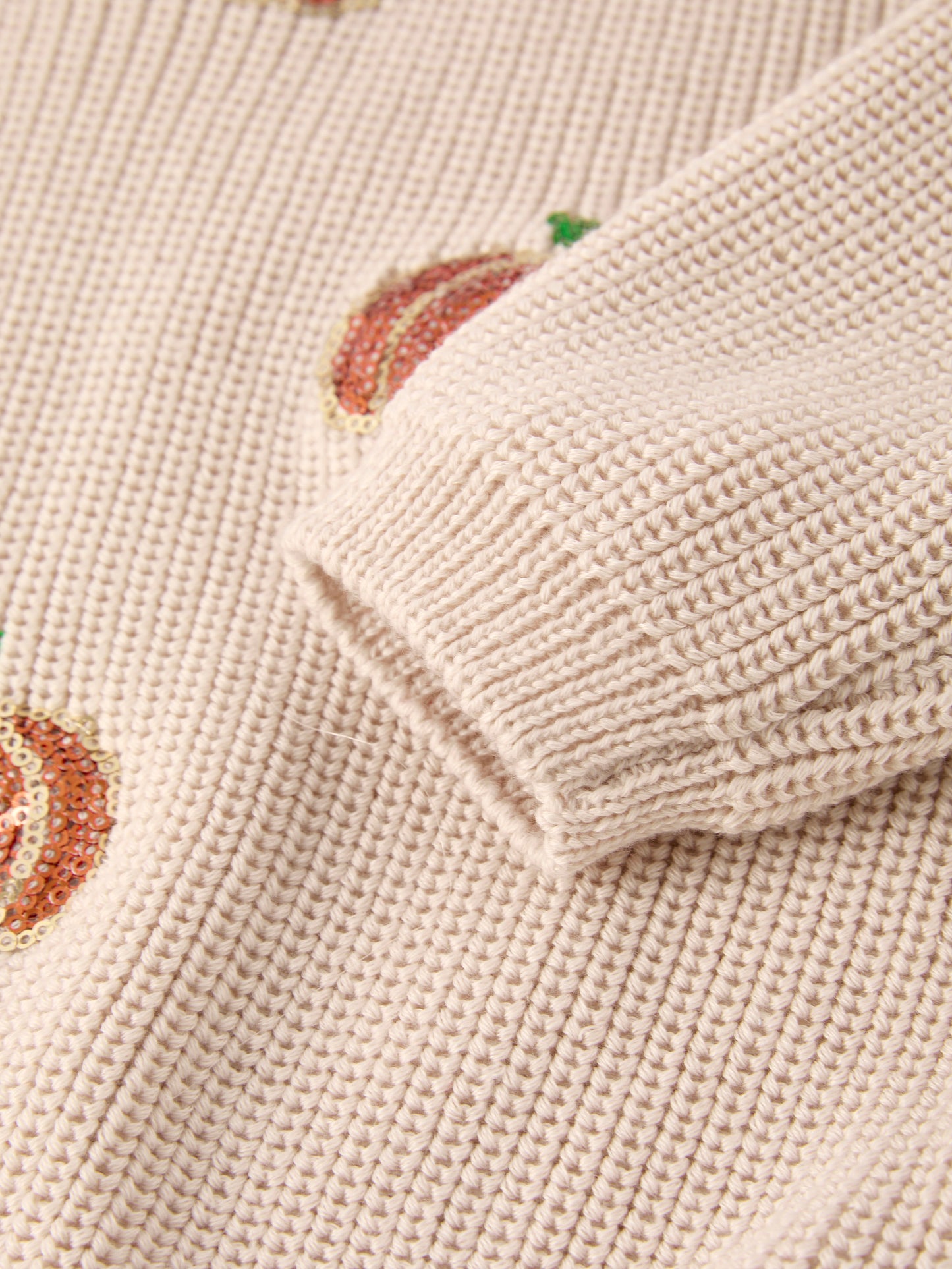 Thanksgiving Halloween Pumpkin Sequin Sweater