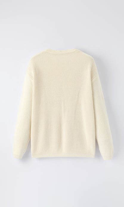 Winter Christmas Girls Bow Sequins Pullover Sweater