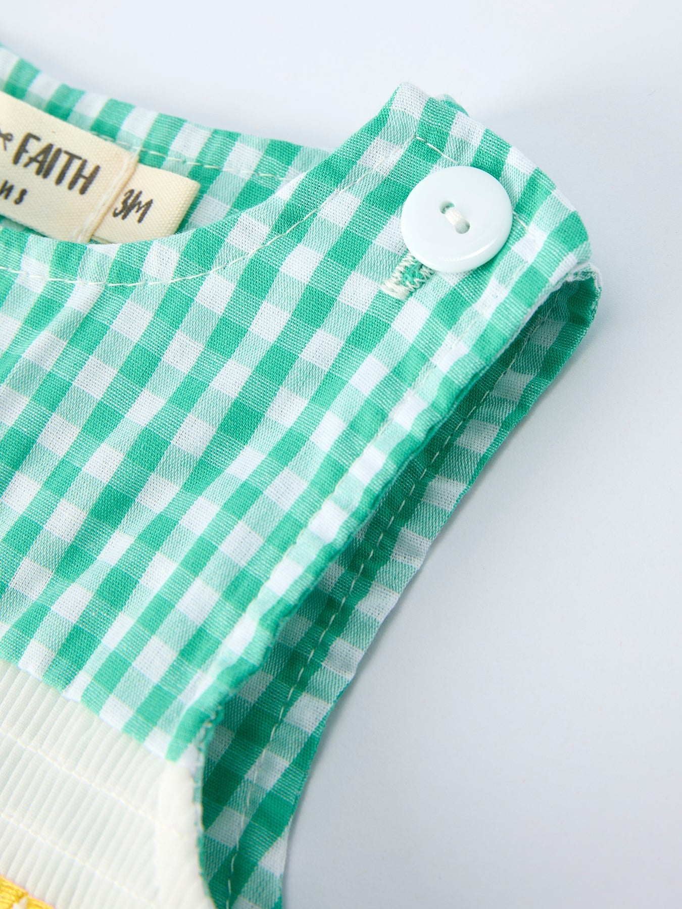 Pickle Ball Embroidered Smocked Green Baby Boys Romper