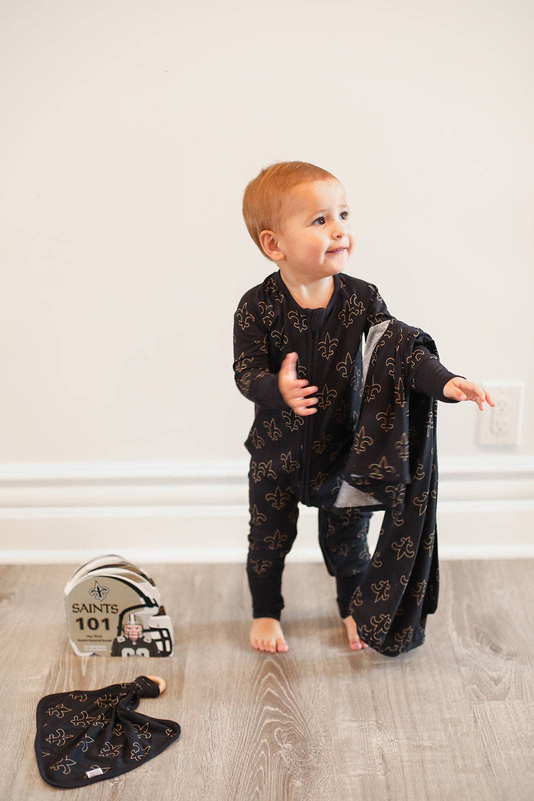 Fleur de lis Double Zipper Bamboo Sleeper