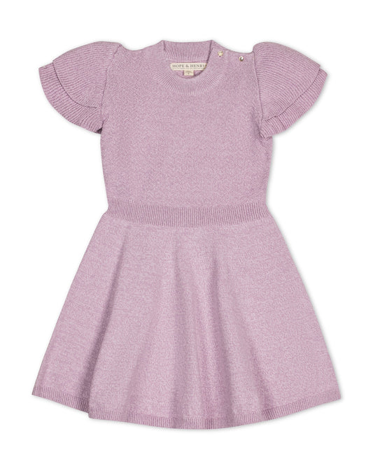 Organic Flutter Sleeve Sweater Dress