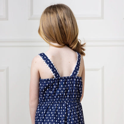 Scallop Trim Button Romper