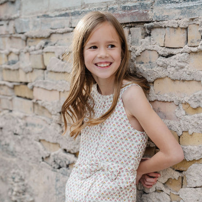 Button Front Halter Romper