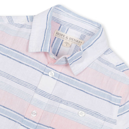 Linen Short Sleeve Button Down Shirt