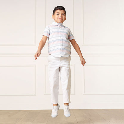Linen Short Sleeve Button Down Shirt