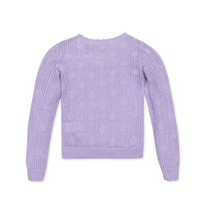 Organic Scallop Edge Cardigan