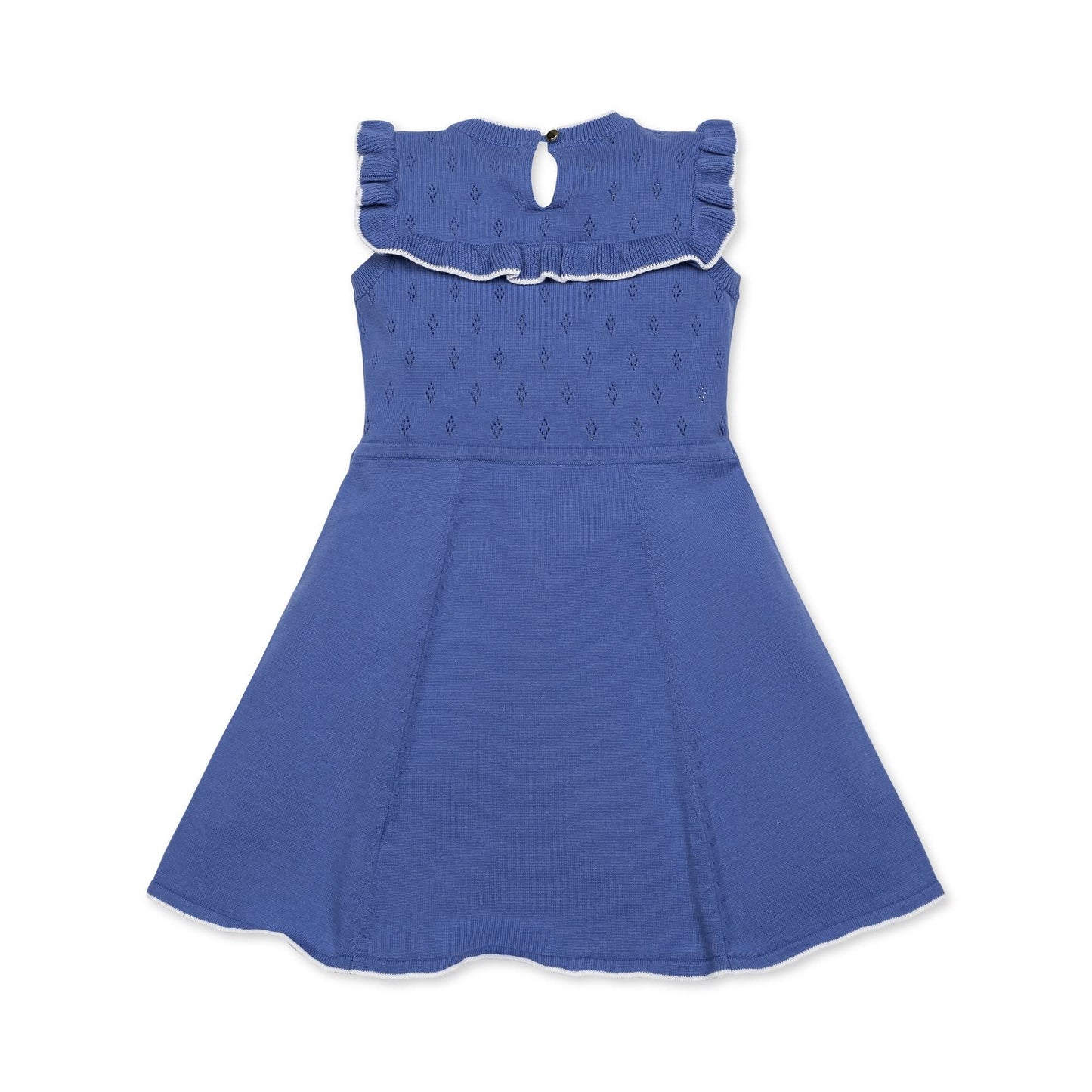 Ruffle Yoke Organic Sweater Dress