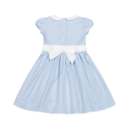 Organic Seersucker Peter Pan Collar Dress