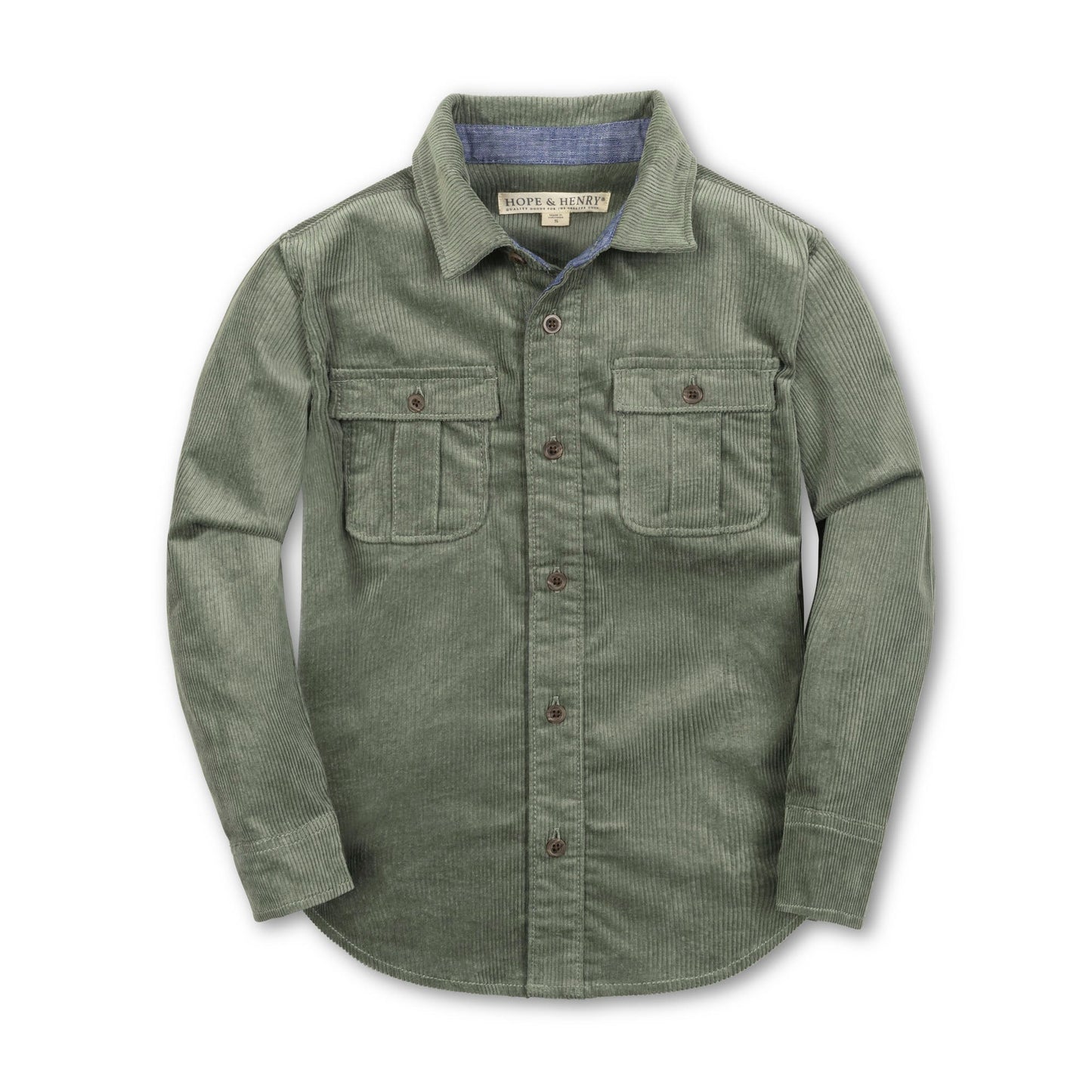 Organic Corduroy Flap Pocket Shirt