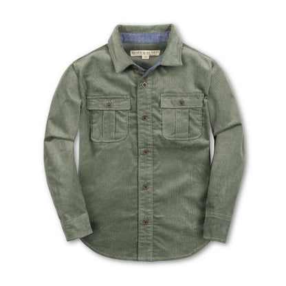 Organic Corduroy Flap Pocket Shirt