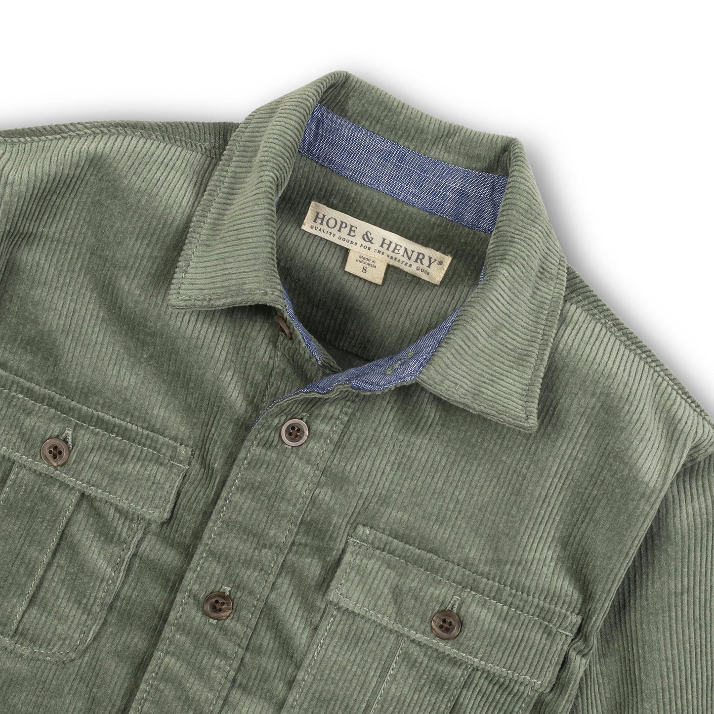 Organic Corduroy Flap Pocket Shirt