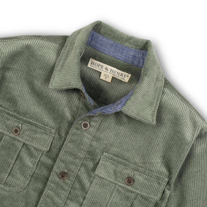 Organic Corduroy Flap Pocket Shirt