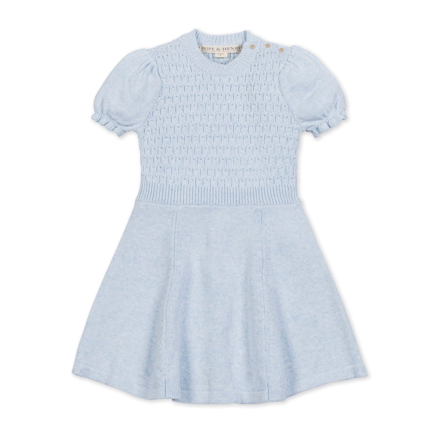 Organic Puff Sleeve Sweater Dress