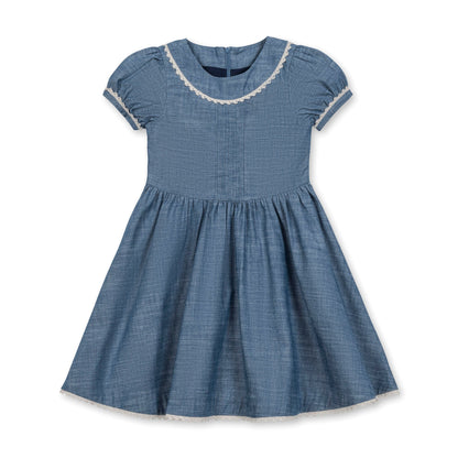 Organic Pintuck Chambray Dress
