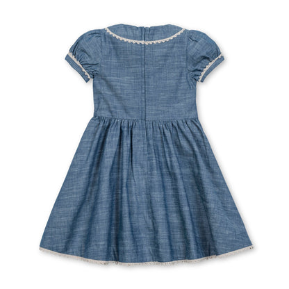 Organic Pintuck Chambray Dress