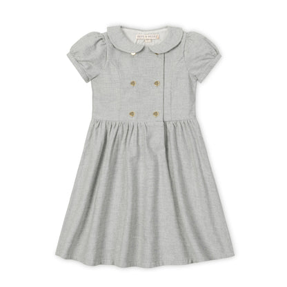 Organic Double Breasted Flannel Dress