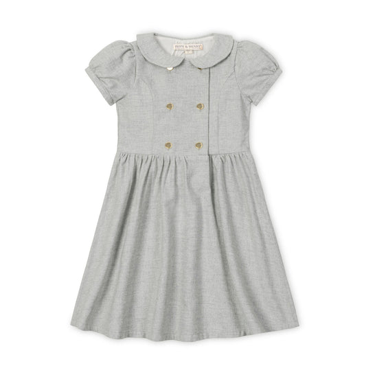 Organic Double Breasted Flannel Dress