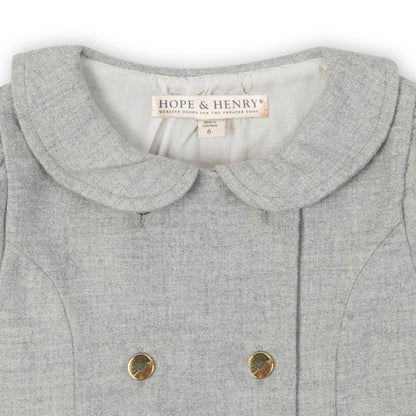 Organic Double Breasted Flannel Dress