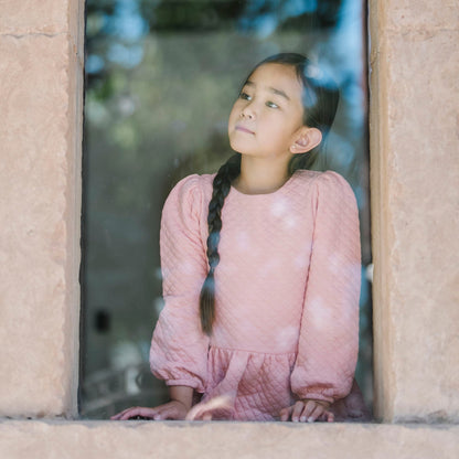 Quilted Drop Waist Dress