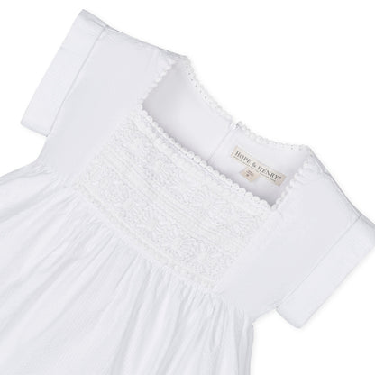 Organic Seersucker Empire Waist Dress