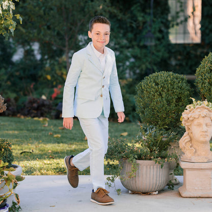 Organic Seersucker Suit Pant