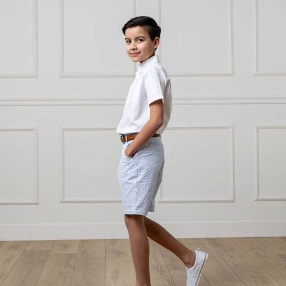 Organic Seersucker Short