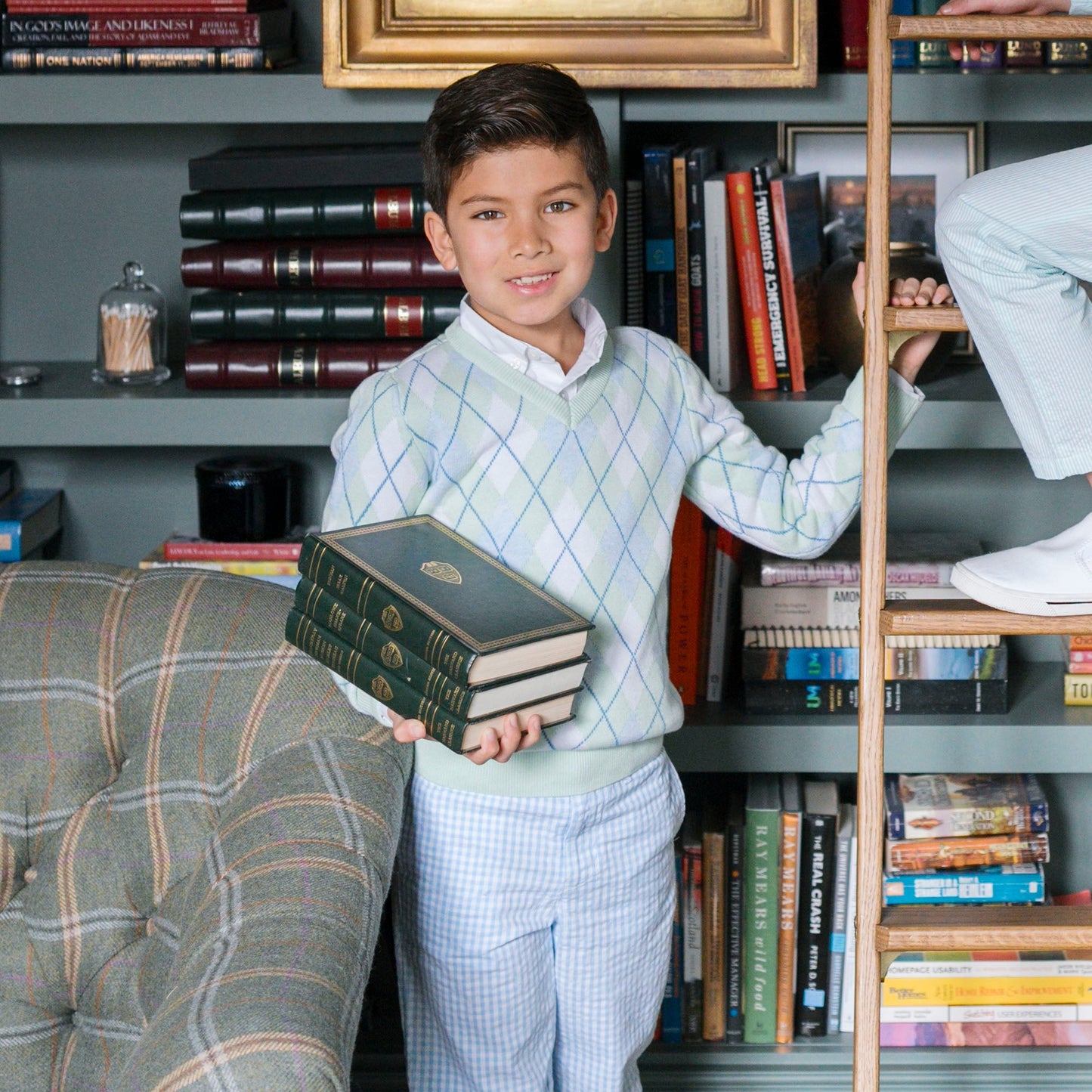 Organic Fine Gauge V-Neck Sweater