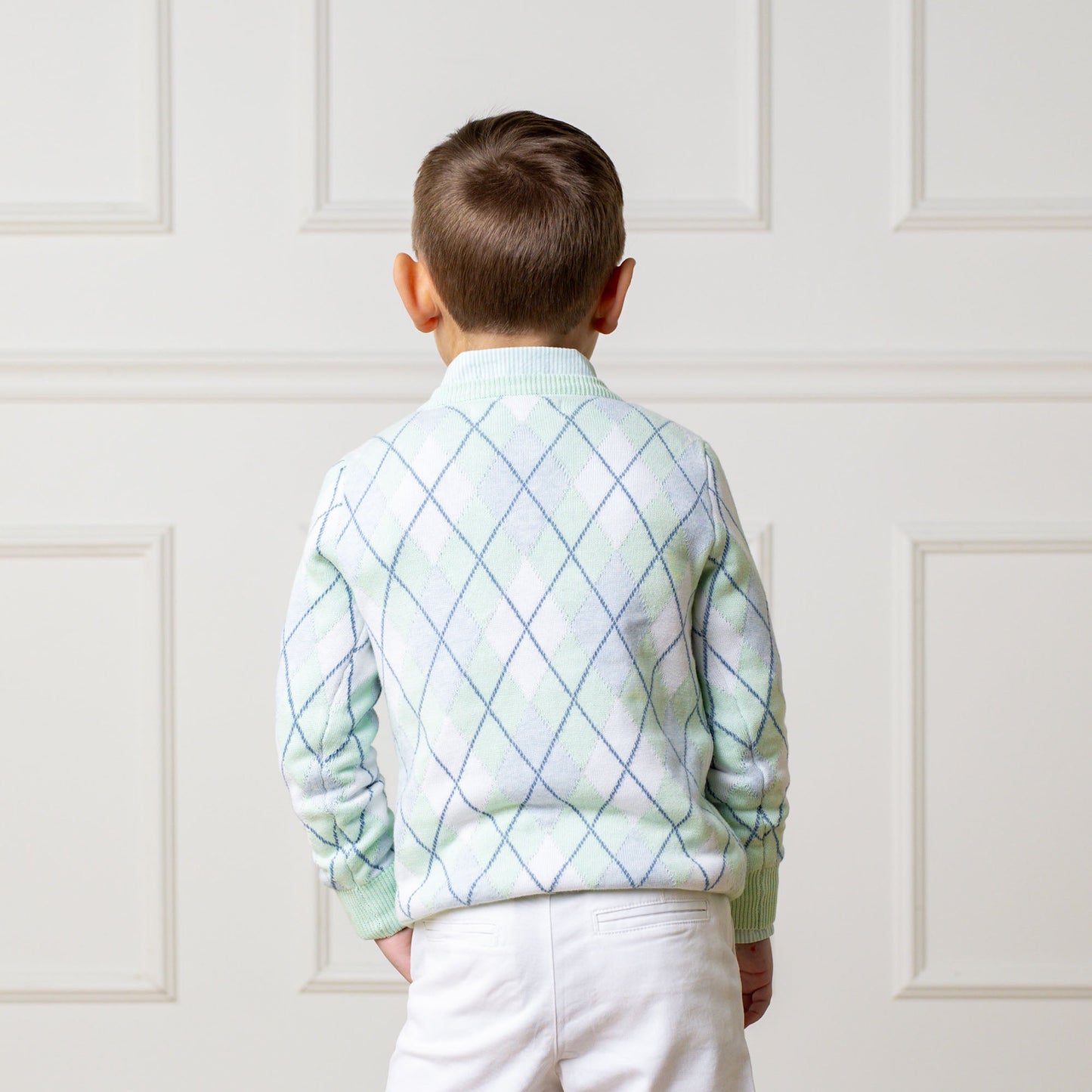 Organic Fine Gauge V-Neck Sweater