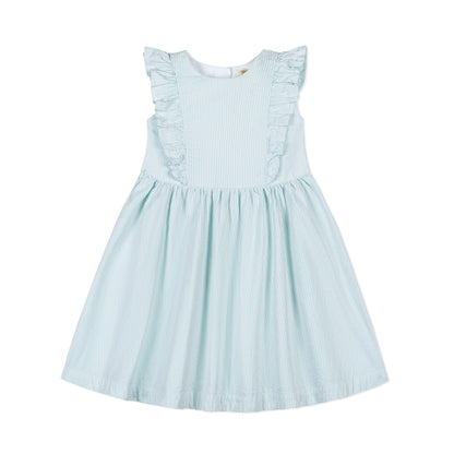 Organic Flutter Sleeve Open Back Dress