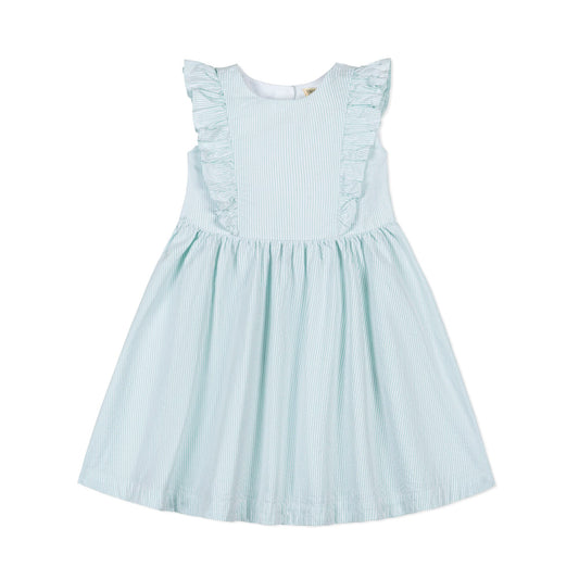 Organic Flutter Sleeve Open Back Dress