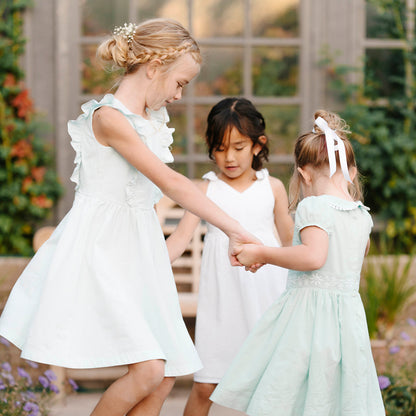 Organic Flutter Sleeve Open Back Dress