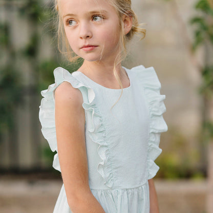 Organic Flutter Sleeve Open Back Dress