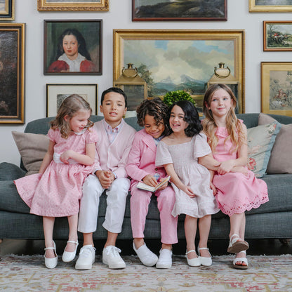 Organic Smocked Bell Sleeve Dress