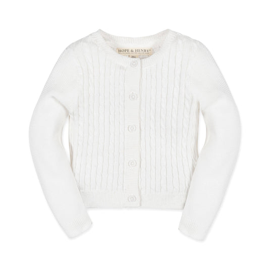 Organic Cable Cardigan Sweater - Baby