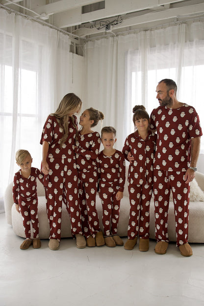 Bamboo Two Piece Pajamas | Vintage Santa