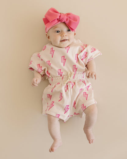 Shorts Set | Pink Bolts