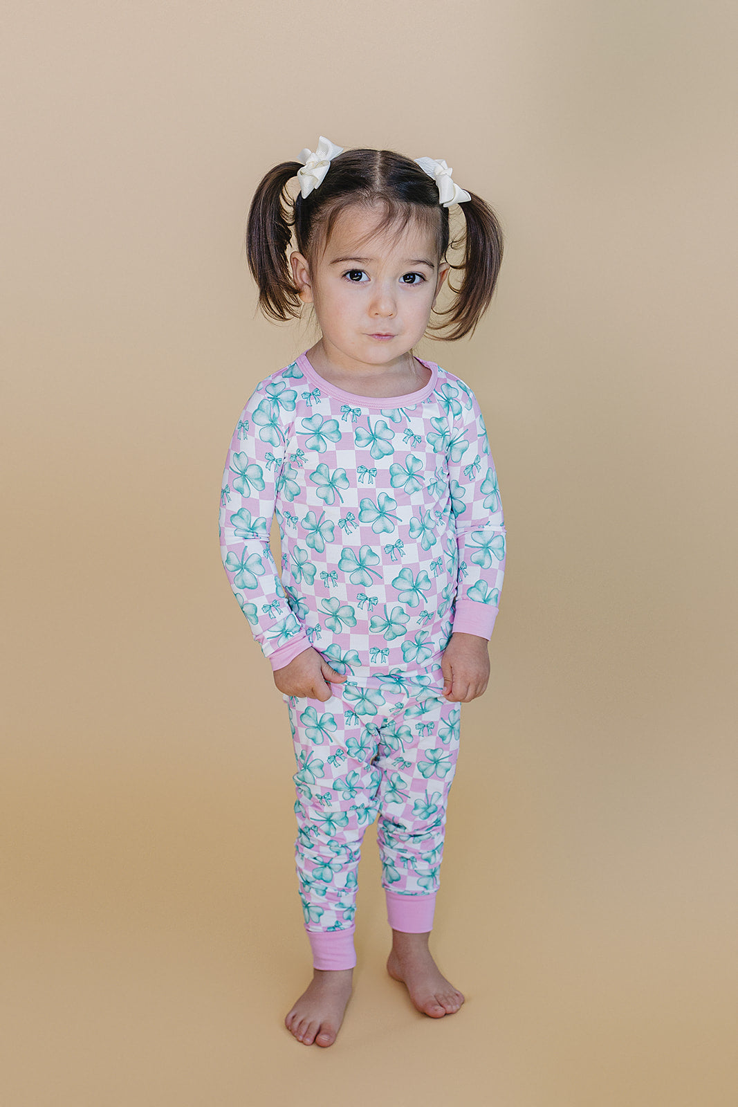 Bamboo Two Piece Set | Shamrock & Bows
