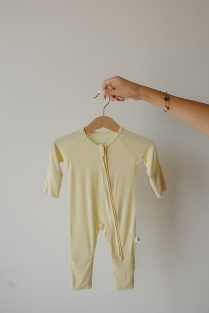 Bamboo Zip Pajamas | Sunny