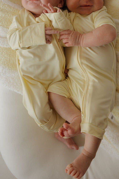 Bamboo Zip Pajamas | Sunny