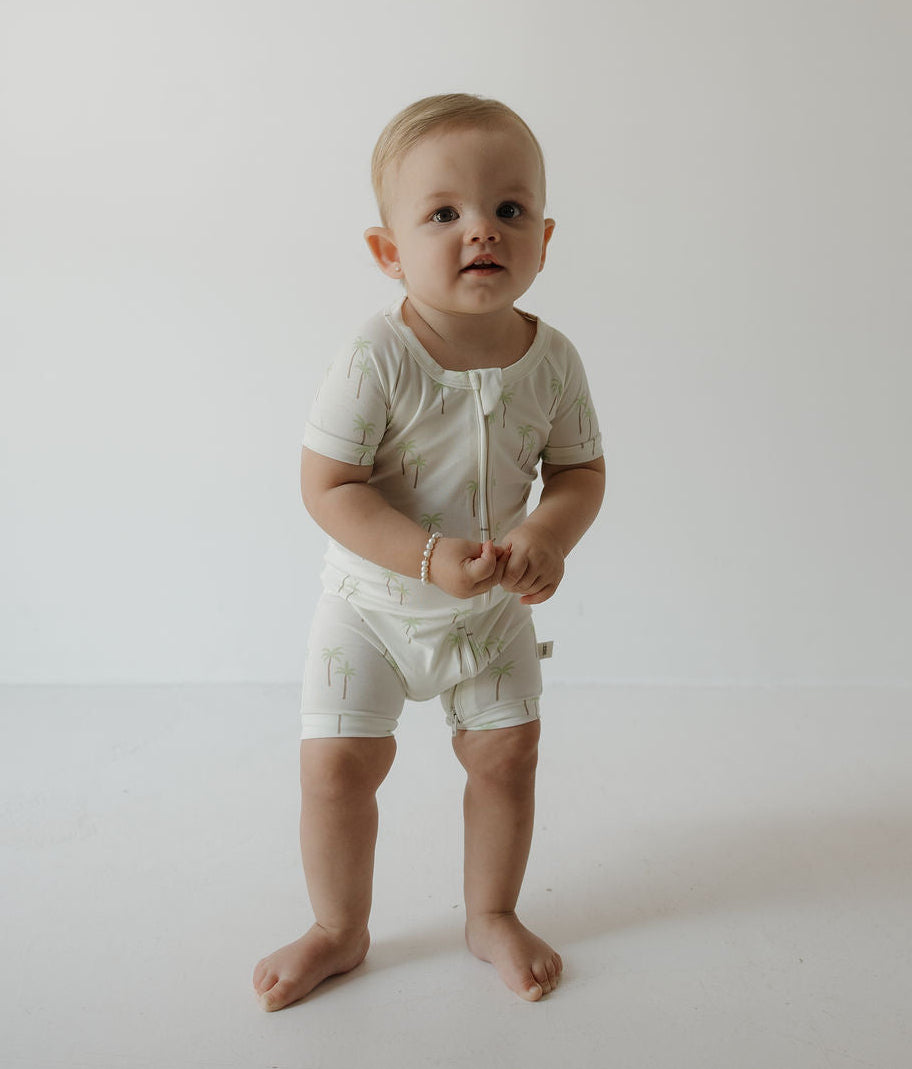 Shortie Bamboo Zip | Palm