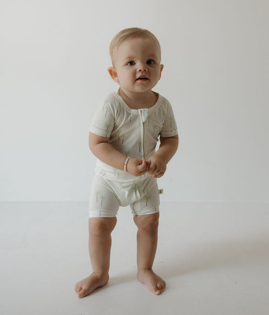 Shortie Bamboo Zip | Palm