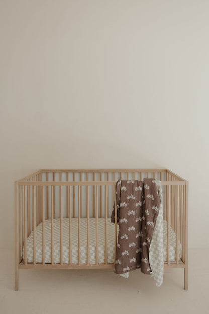 Muslin Quilt | Dirt Bike & Checkerboard